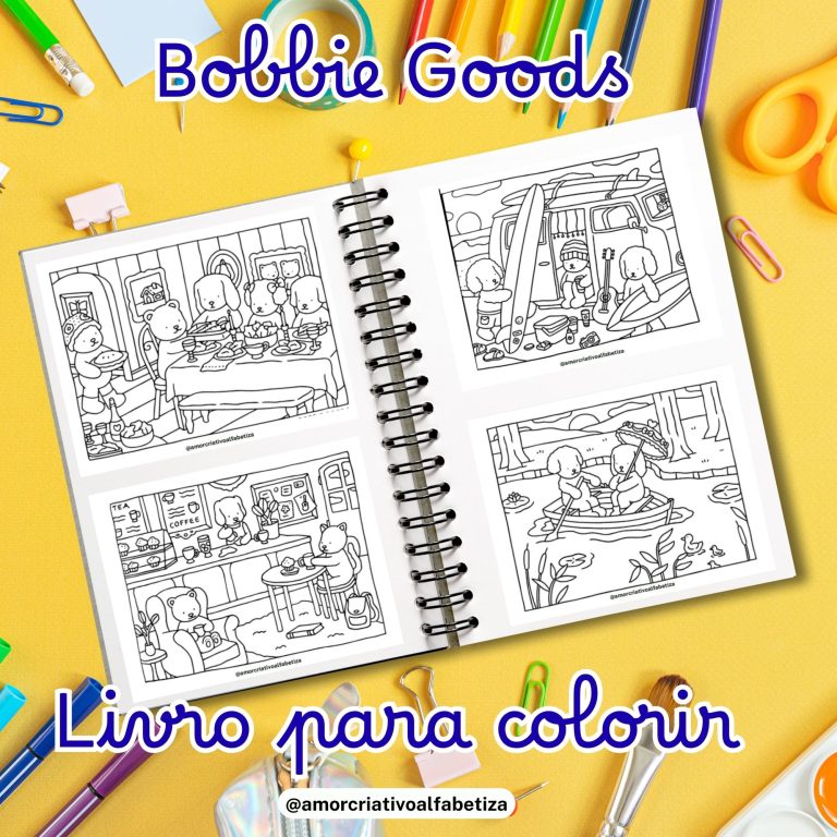 Livrinho Bobbie Goods para Colorir – 100 Páginas de Criatividade!