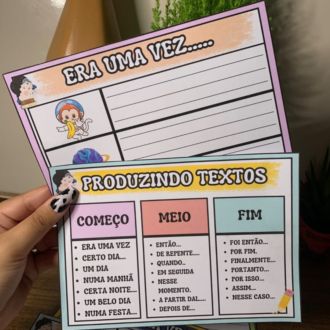 🎯 Fichas de Produção de Texto 1º ao 3 ano