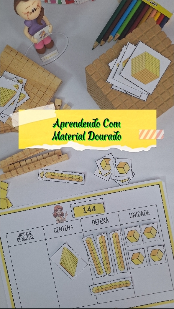 Material dourado - Sistema de numeração