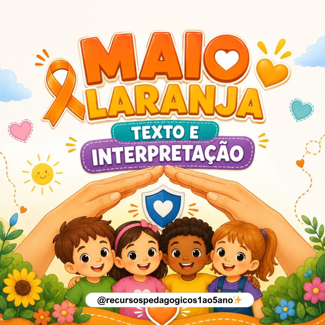 🧡🌻 Maio Laranja – Texto, Interpretação e História em Quadrinhos