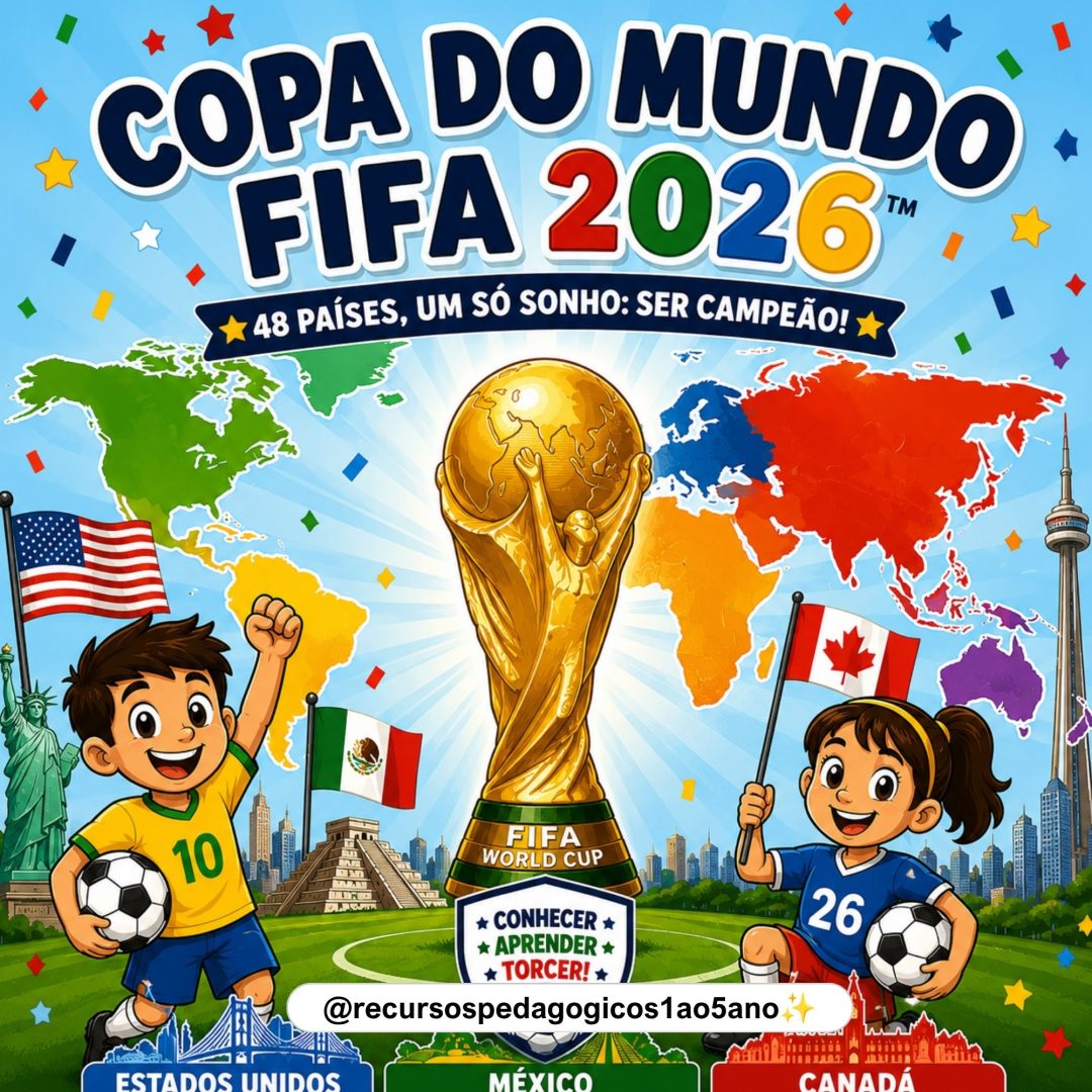 ⚽🌎 Copa do Mundo 2026 – Países participantes e Flipbook 