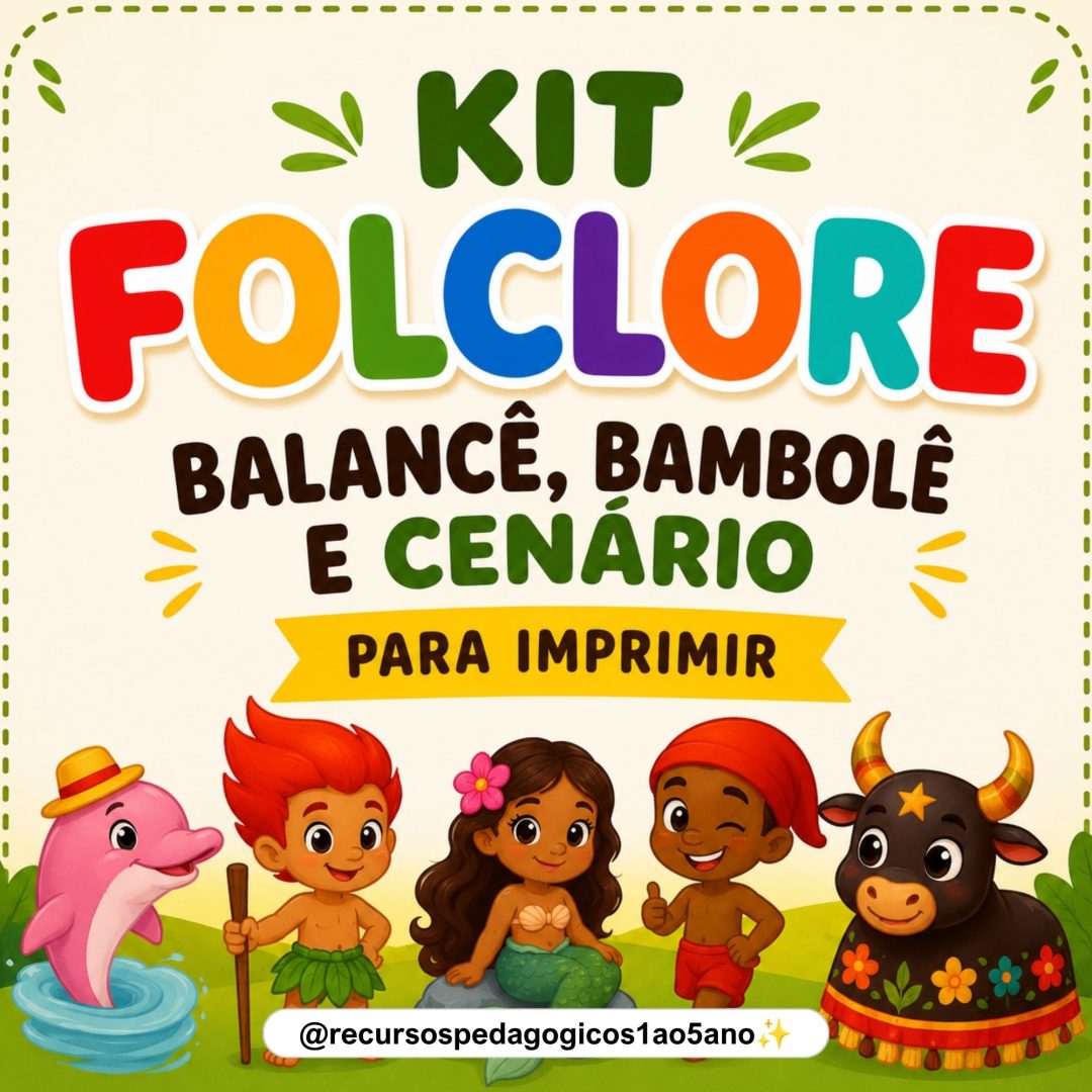 🌿✨ Kit Folclore 1 – Balancê, Bambolê e Cenário