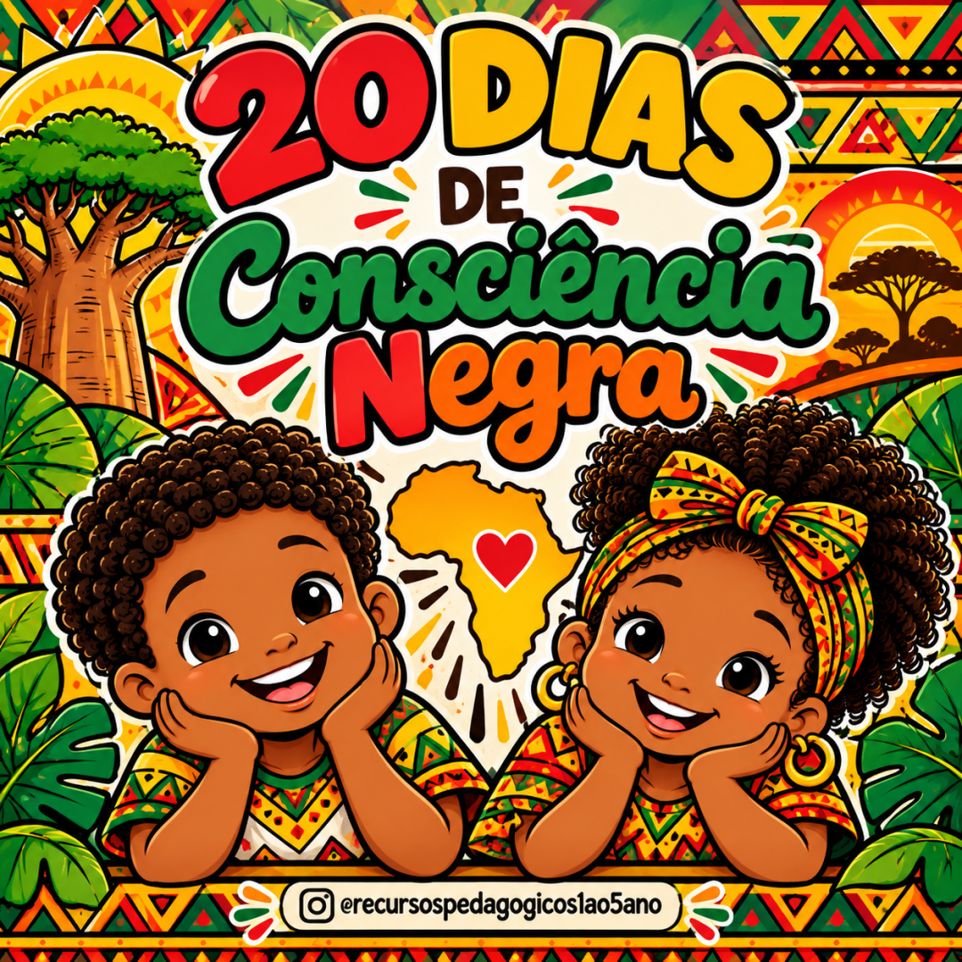 🌍📚 20 dias de Consciência Negra –  textos e atividades para o 4º e 5º ano