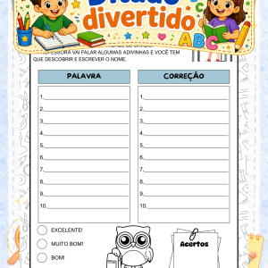 ditado divertido